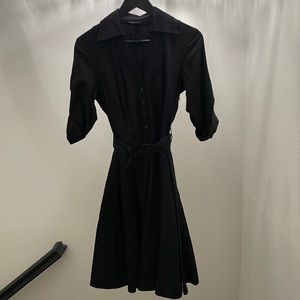 Ann Taylor black dress with belt